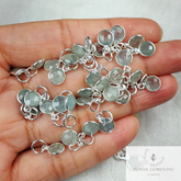 Aquamarine choker Necklace, Genuine Aquamarine choker necklace in Sterling Silver Plating, Minimalist Choker, Birthday Gift, Gypsy Jewelry